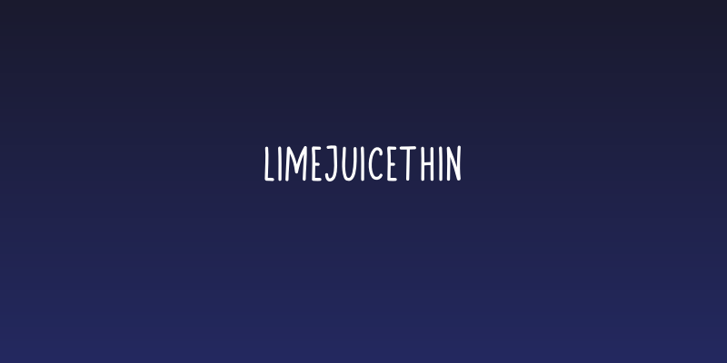 LimejuiceThin Social Header
