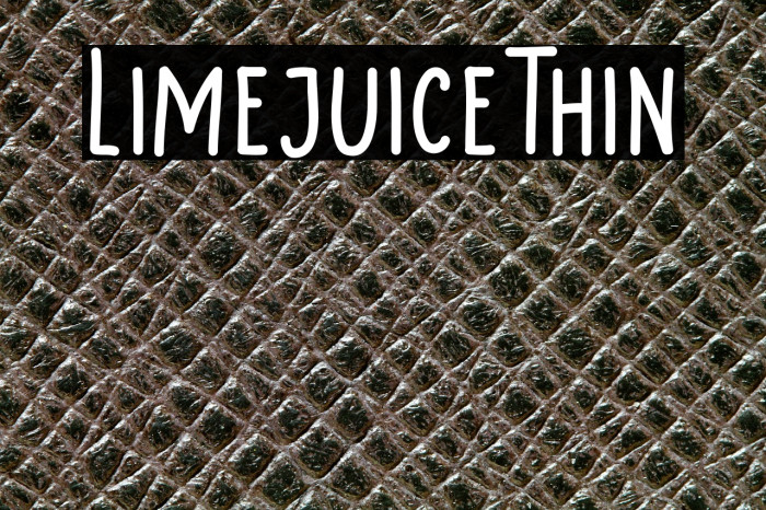 LimejuiceThin Example 1