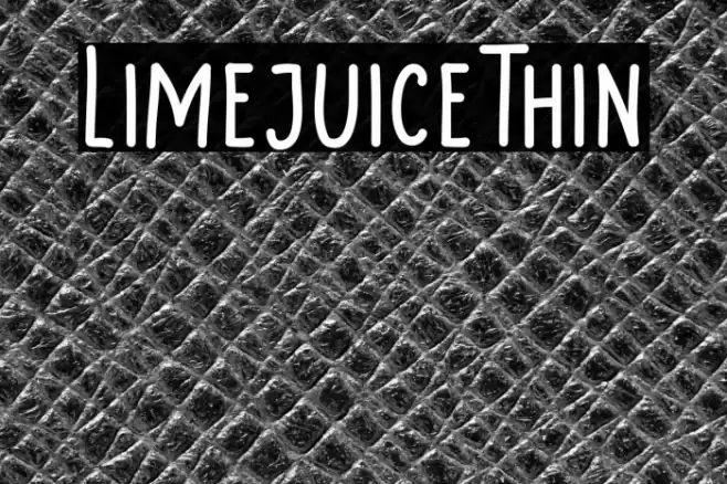 LimejuiceThin Font examples
