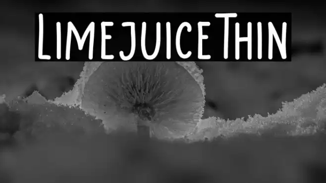 LimejuiceThin Font examples
