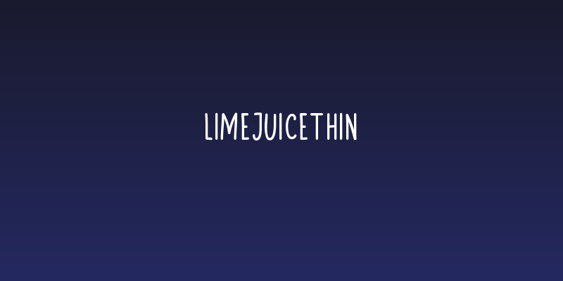 LimejuiceThin Social Header