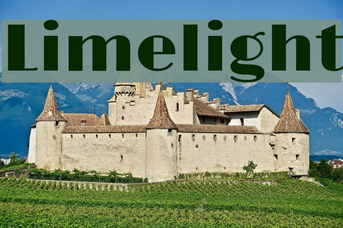 Limelight Font examples