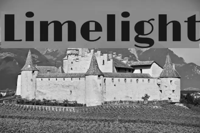 Limelight Schriftart examples