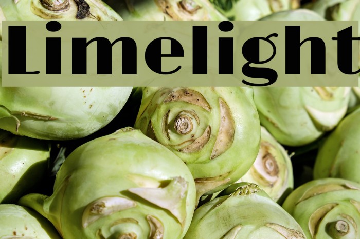 Limelight Font examples