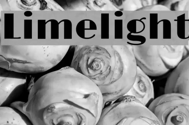 Limelight Schriftart examples