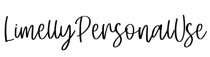 Limelly Personal Use  font caratteri gratis
