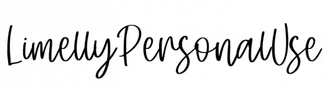 Limelly Personal Use  تنزيل الخطوط