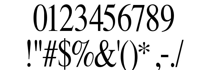 LimesCondensed Font OTHER CHARS