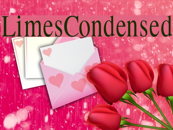 LimesCondensed Font examples