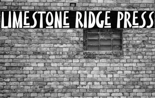 Limestone Ridge Press Font examples