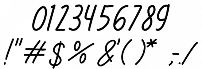 Limestone Ridge Script Press Font OTHER CHARS