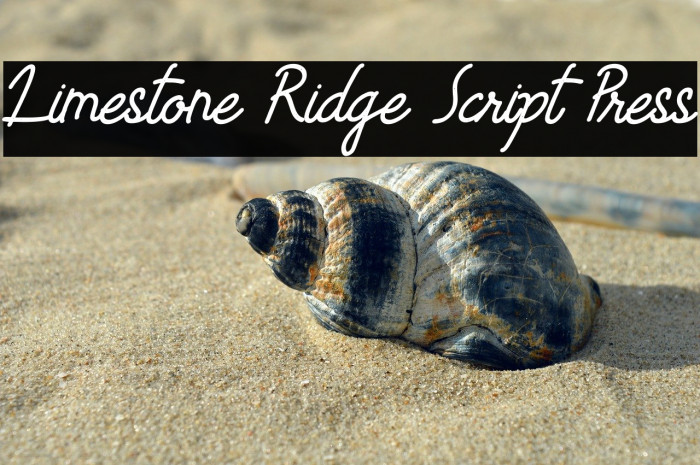 Limestone Ridge Script Press Example 3