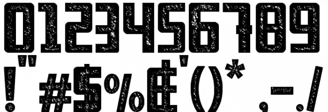 Limit Breaking - Personal use Font OTHER CHARS