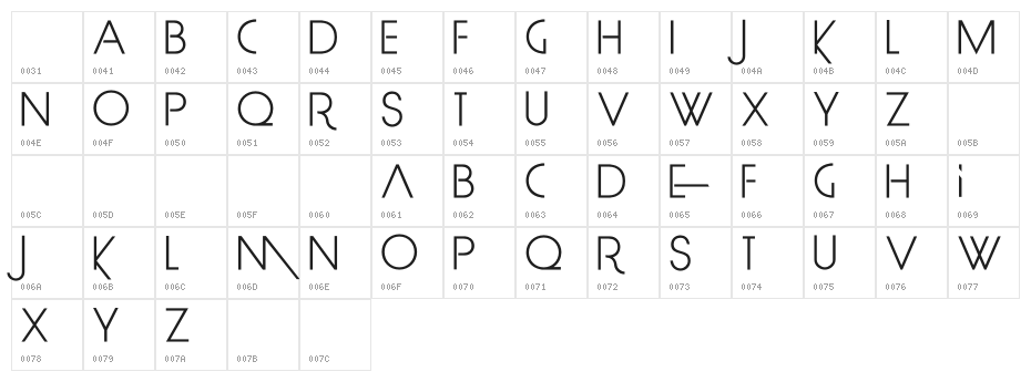 LimitBreak-Regular Character Map