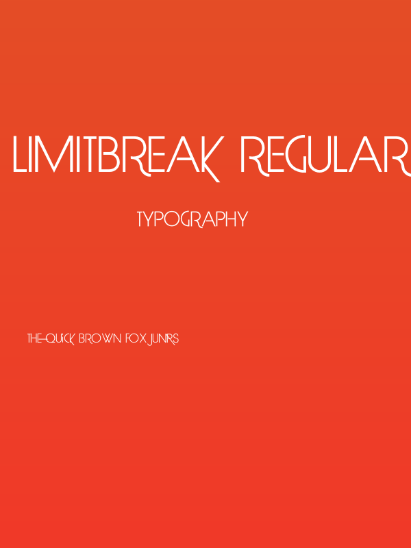 LimitBreak-Regular Poster