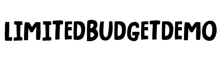 Limited Budget DEMO  Fuentes Gratis Descargar