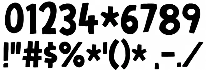 Limited Budget DEMO Font OTHER CHARS