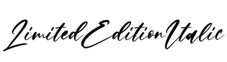 Limited Edition Italic  フリーフォントのダウンロード