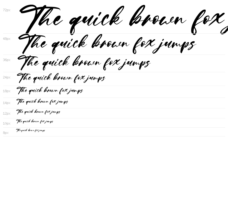 Limited Edition Italic Waterfall