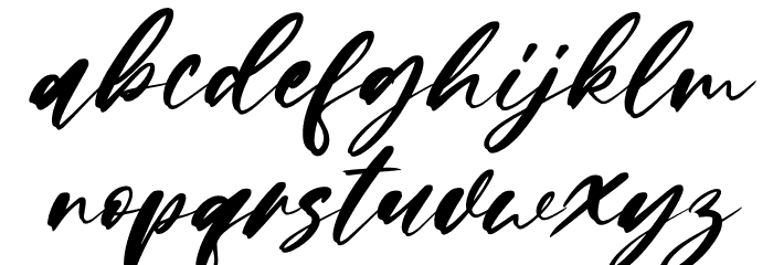 Limited Edition Italic Font LOWERCASE