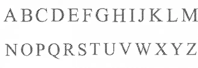 Limited Grids Regular フォント 大文字