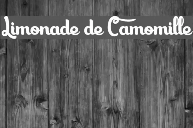 Limonade de Camomille Font examples