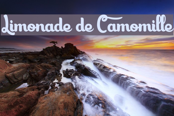 Limonade de Camomille Шрифта examples