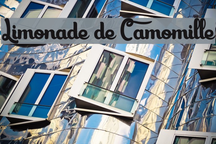 Limonade de Camomille Font examples