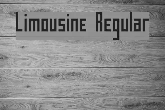 Limousine Regular Font examples