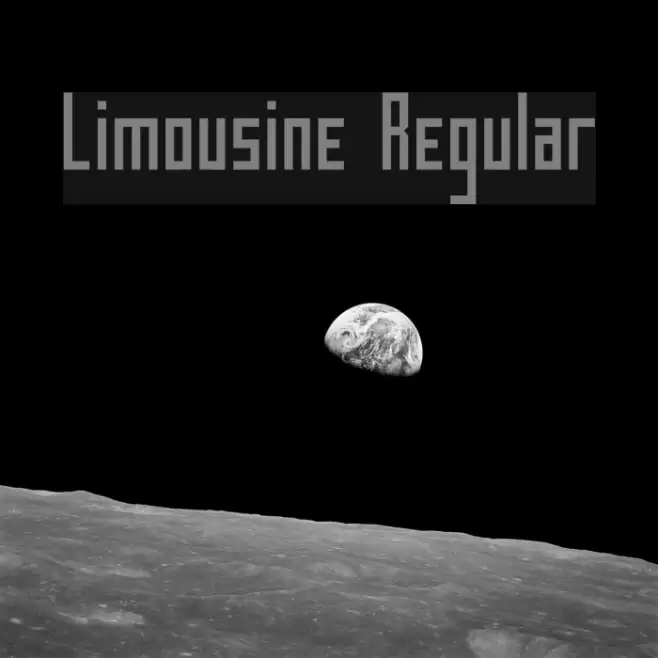 Limousine Regular Font examples