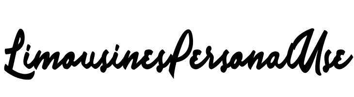 Limousines Personal Use   Descarca Fonturi Gratis