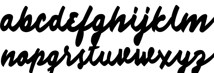 Limousines Personal Use Font LOWERCASE