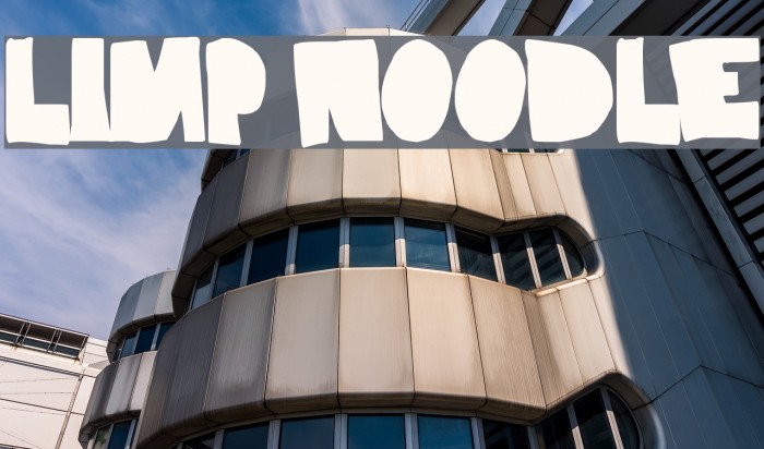 Limp Noodle Font examples