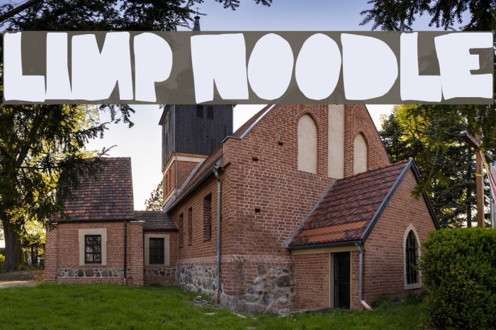 Limp Noodle Font examples