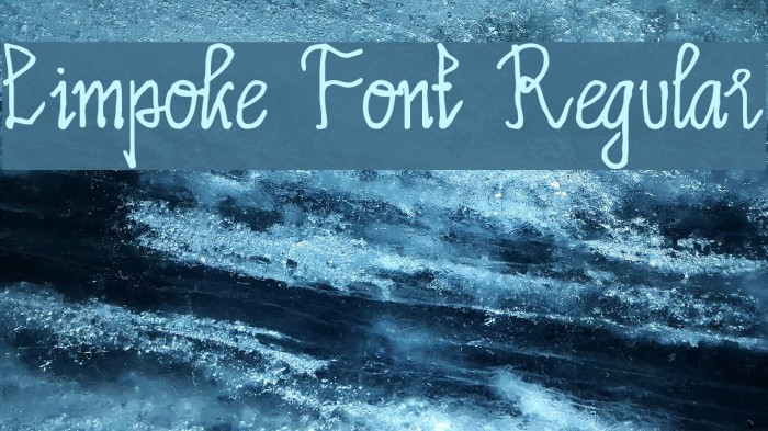 Limpoke Font Regular Font examples