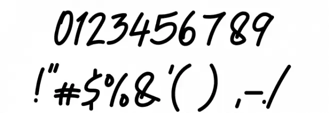 LinSamLin Font OTHER CHARS