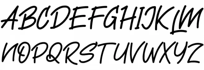 LinSamLin Font UPPERCASE