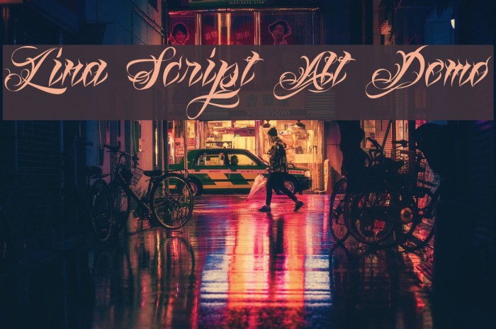 Lina Script Alt Demo Font examples