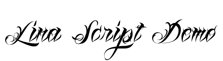 Lina Script Demo  Descarca Fonturi Gratis