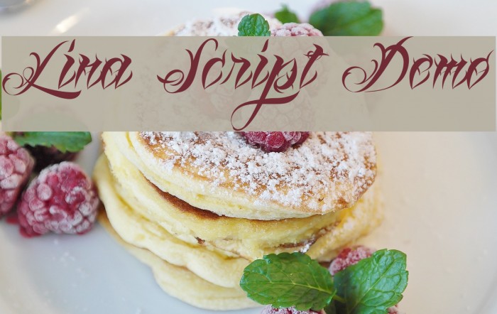 Lina Script Demo Font examples