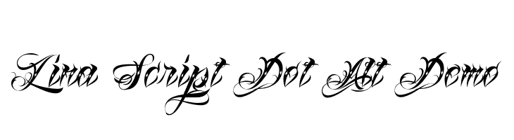 Lina Script Dot Alt Demo Font