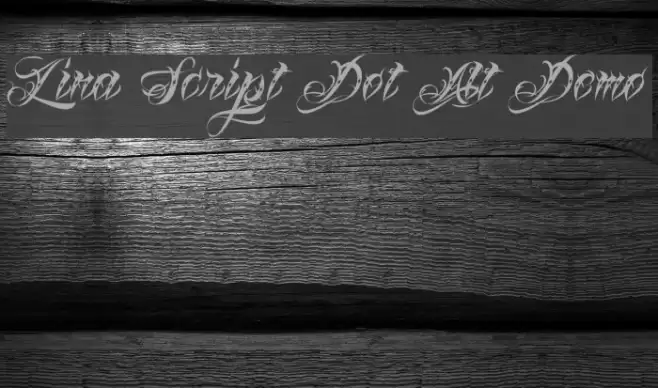 Lina Script Dot Alt Demo Fonte examples