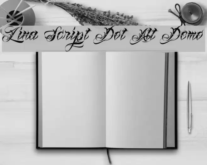 Lina Script Dot Alt Demo Fonte examples