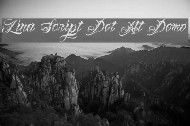 Lina Script Dot Alt Demo Fonte examples