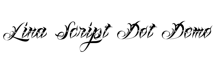Lina Script Dot Demo Font