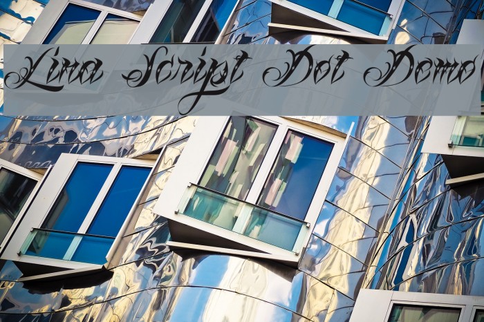 Lina Script Dot Demo Font examples