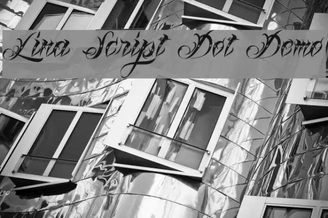 Lina Script Dot Demo Font examples