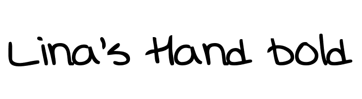 Lina's Hand bold  Descarca Fonturi Gratis
