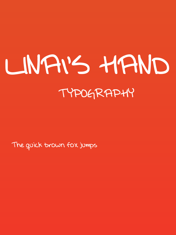 Lina's Hand bold Poster