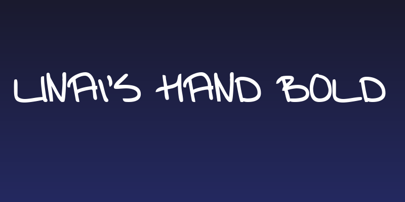 Lina's Hand bold Social Header